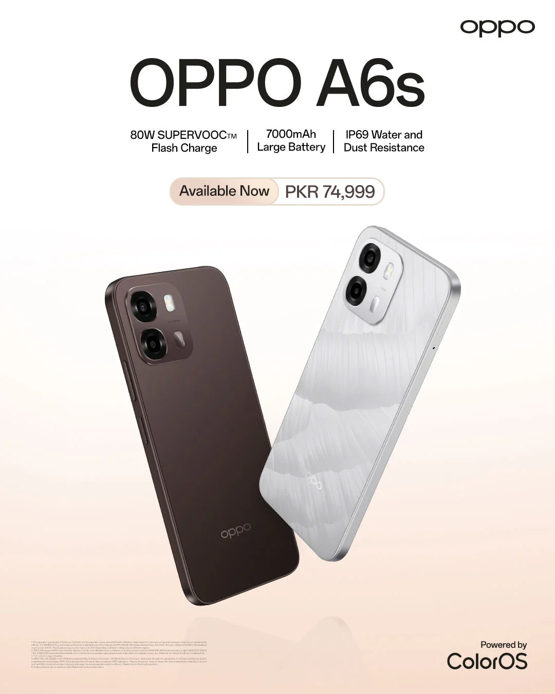OPPO A6s | 8GB RAM + 256GB ROM