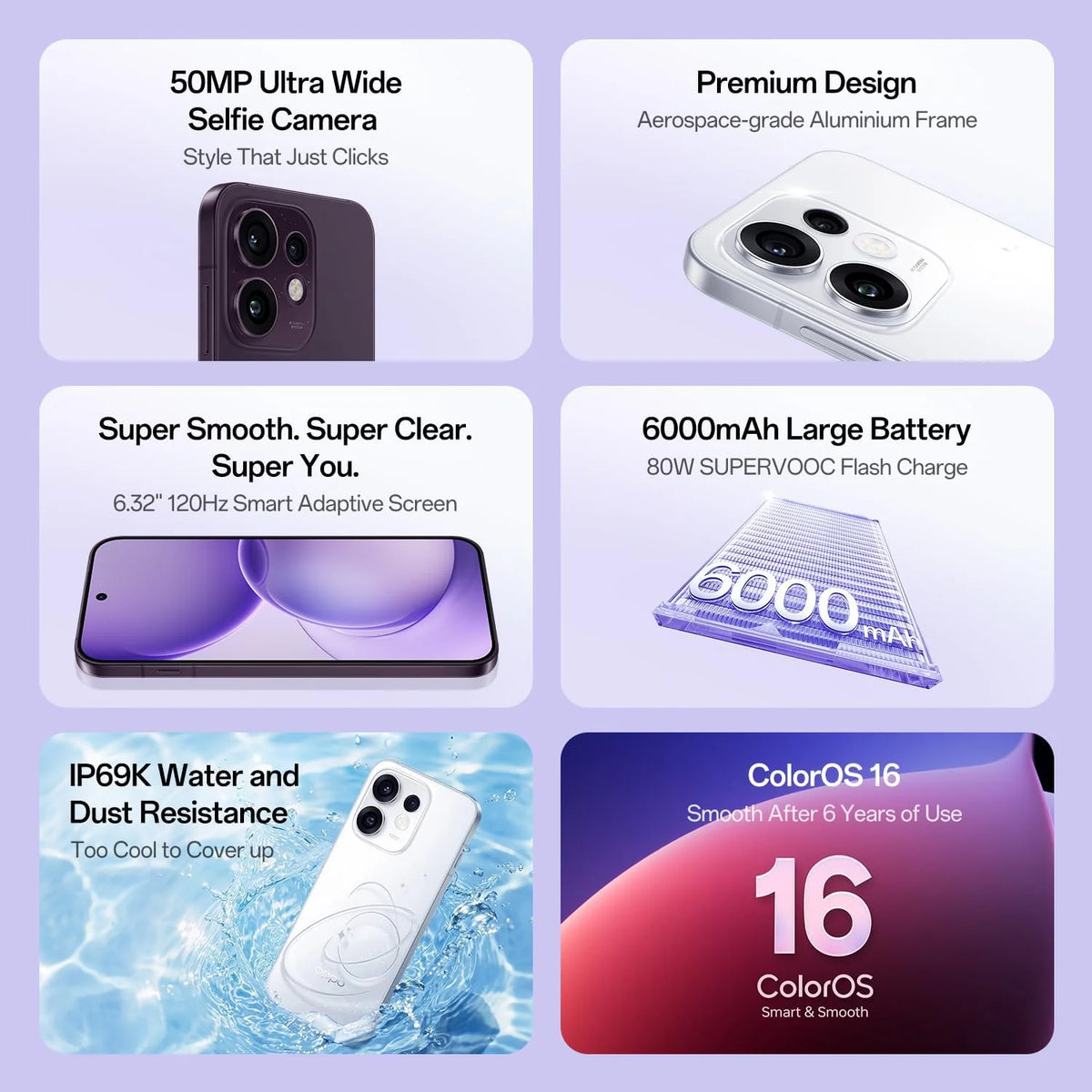 New Launch: OPPO Reno16 F | 8GB RAM + 256GB ROM (Get Free Gift Earbuds)