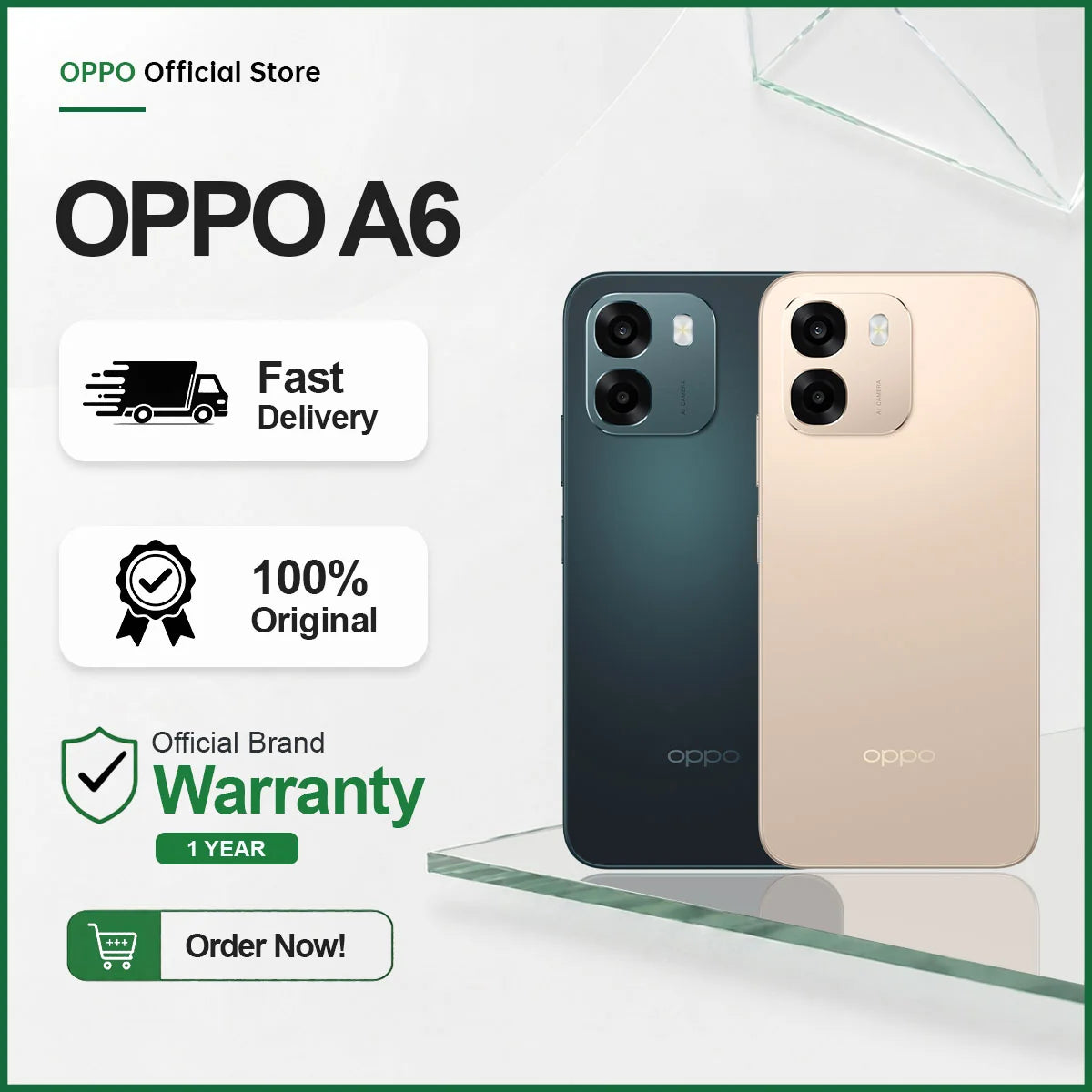 OPPO A6 | 8GB RAM + 256GB ROM