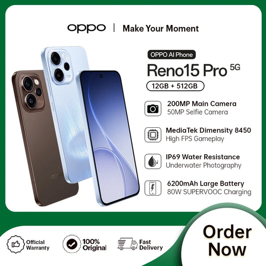 OPPO Reno15 Pro 5G | 12GB RAM + 512GB ROM