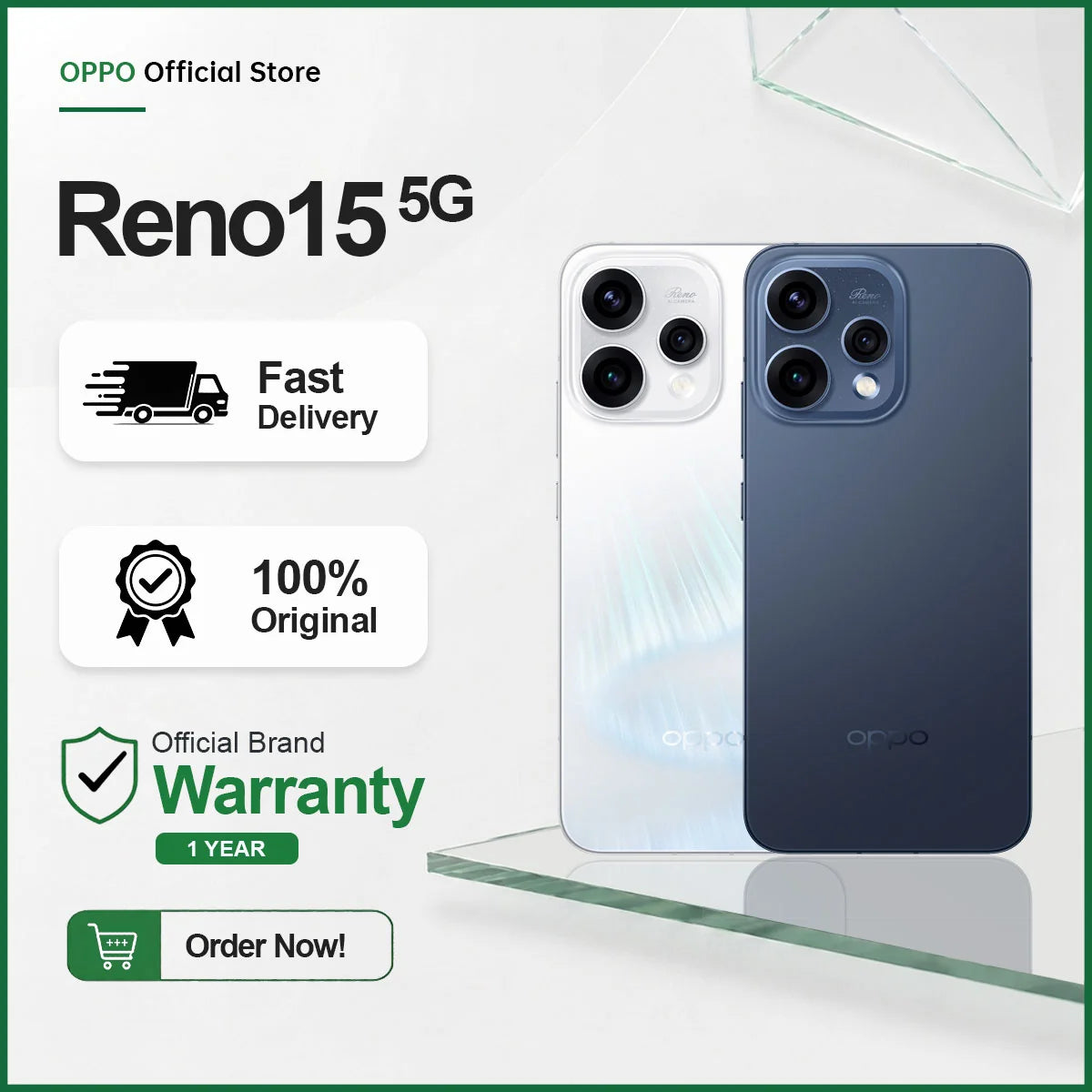 OPPO Reno15 5G | 12GB RAM + 256GB ROM